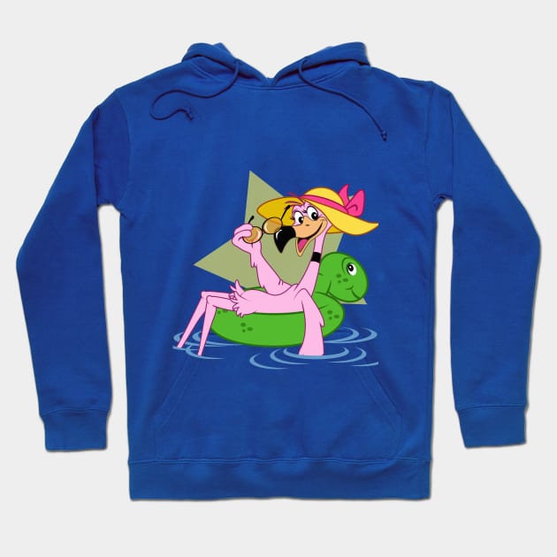 relaxing flamingo Hoodie by richhwalsh